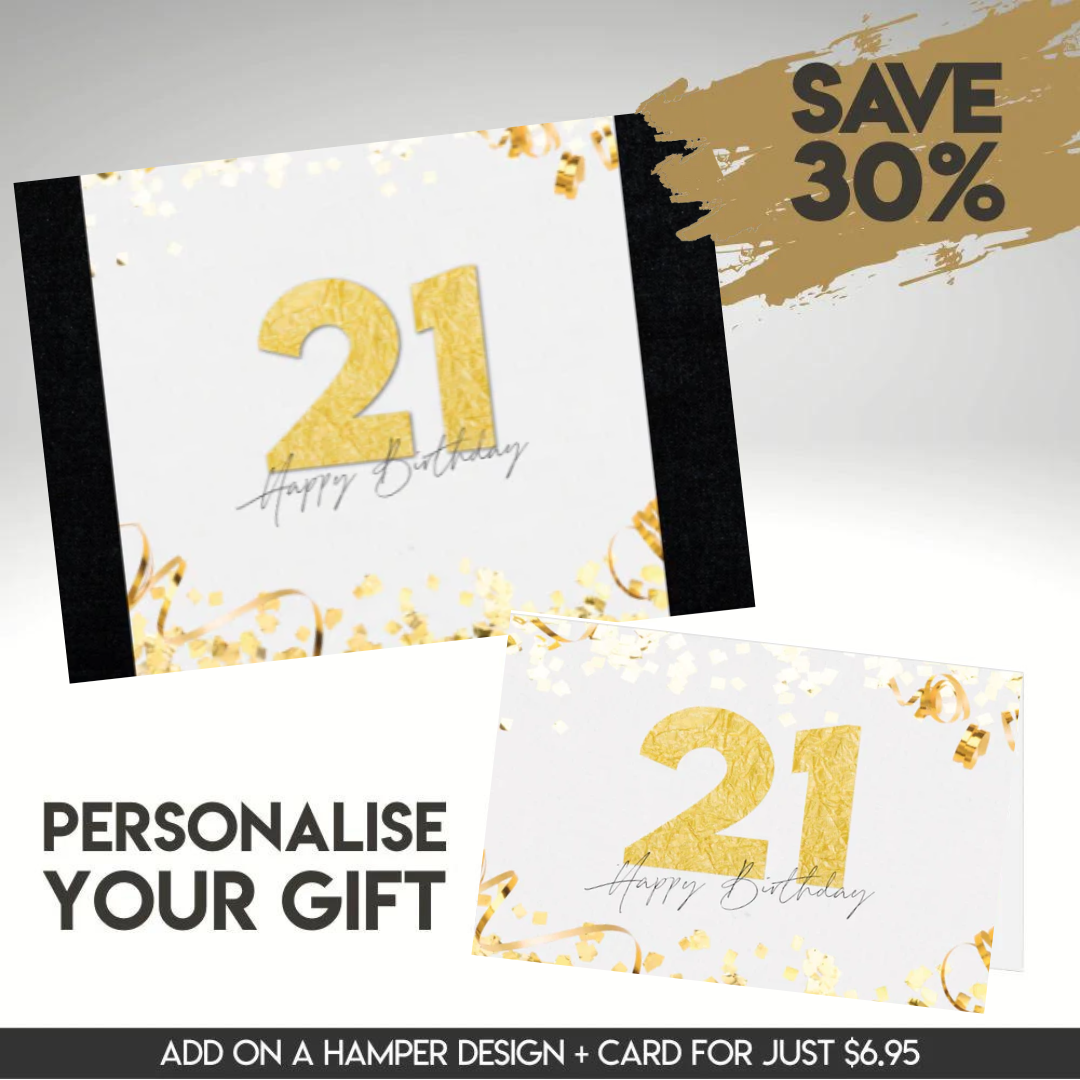21st Happy Birthday Sleeve + Card