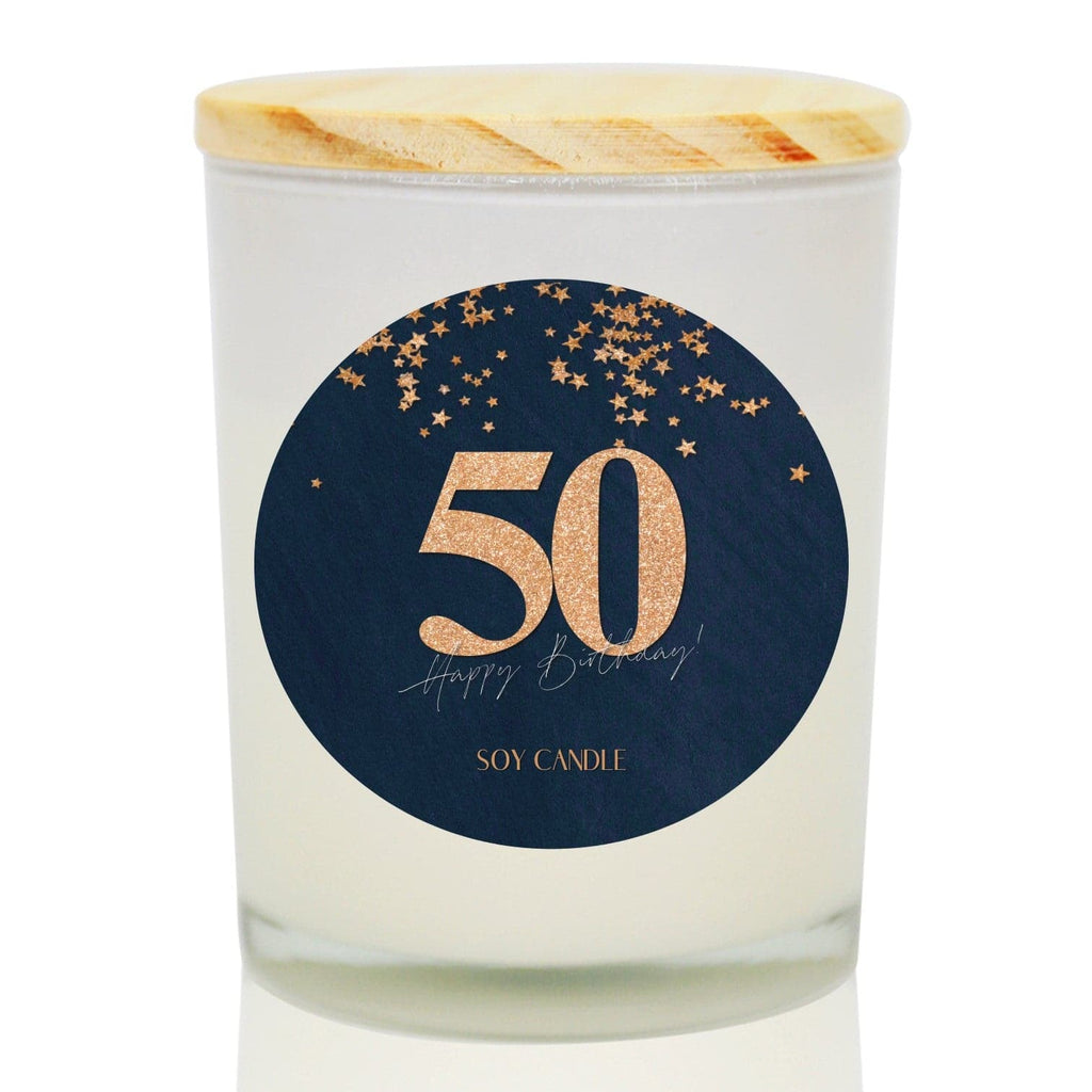 50th Birthday Soy Candle
