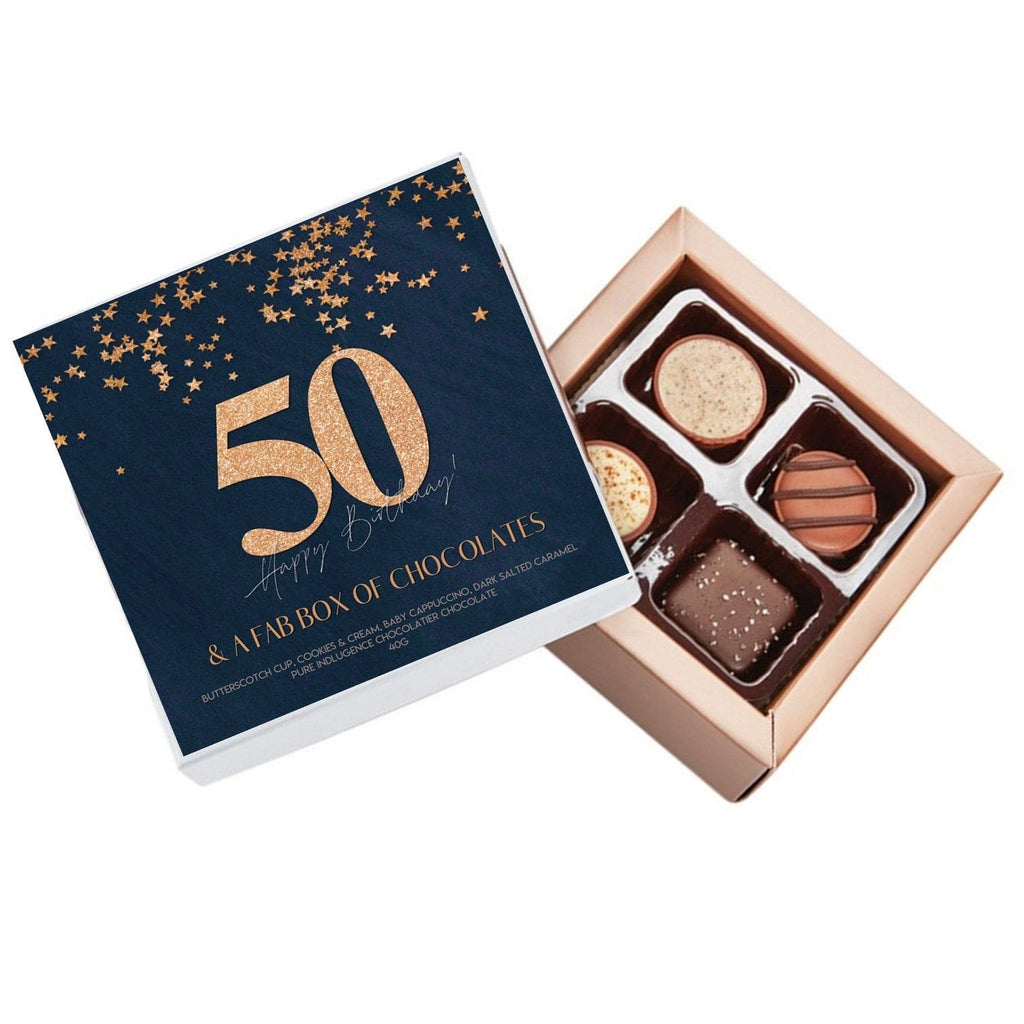 50th Birthday Pure Indulgence Choc Box 40g