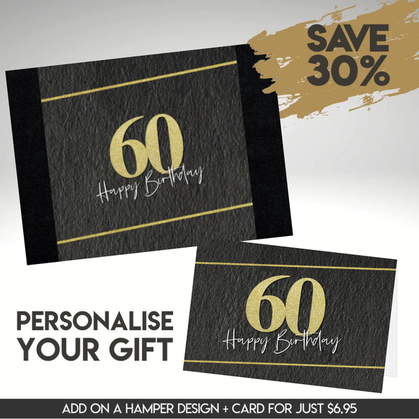 60th Happy Birthday Sleeve  + Card