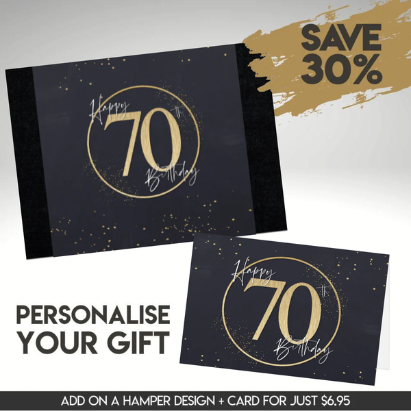 70th Happy Birthday Sleeve  + Card