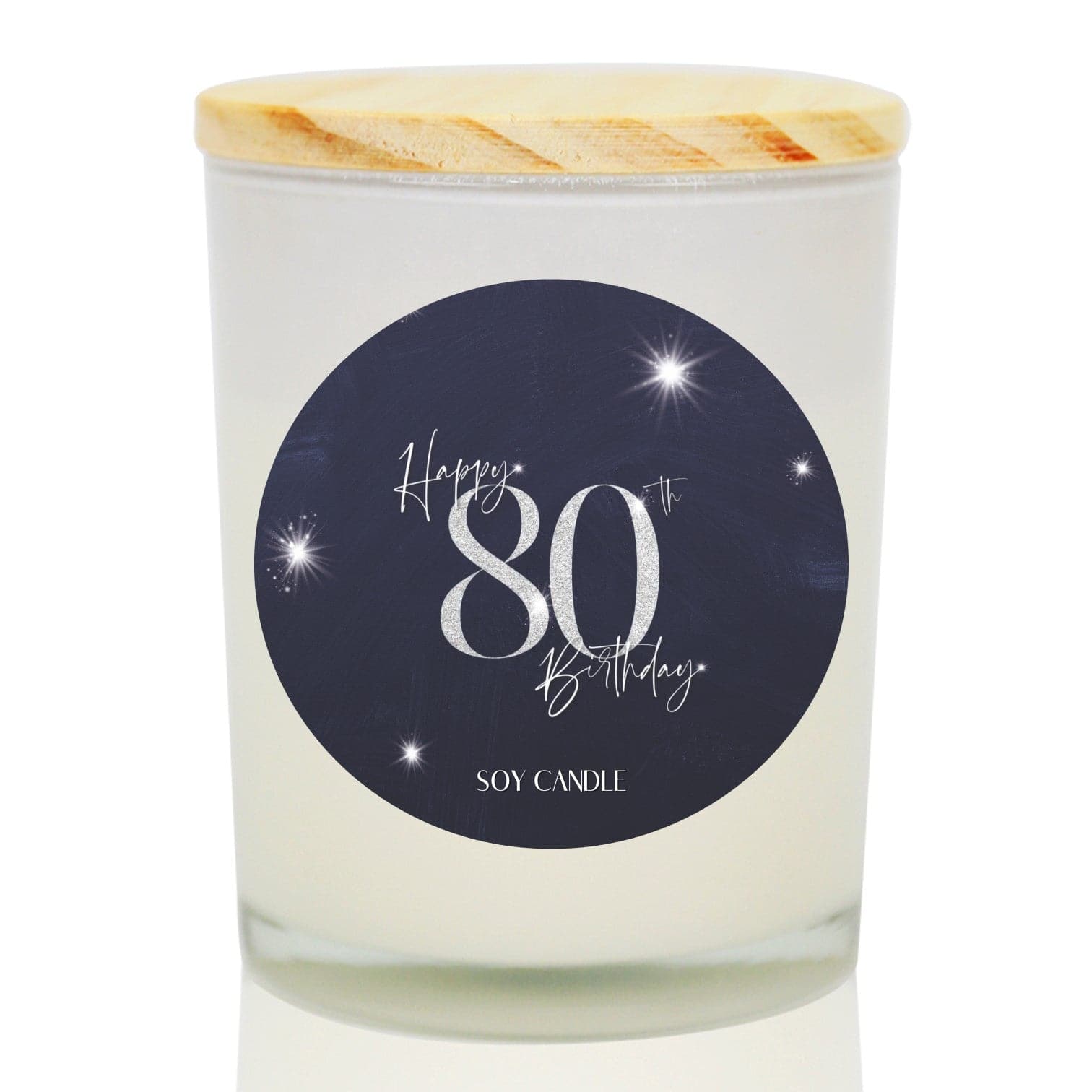 80th Birthday Soy Candle