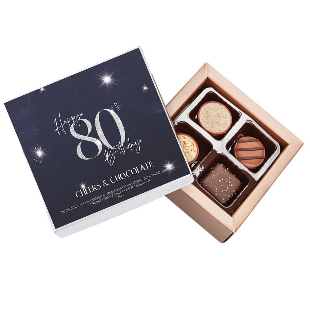 80th Birthday Pure Indulgence Choc Box 40g