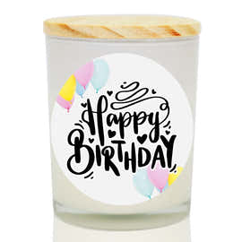 Happy Birthday Balloon Soy Candle