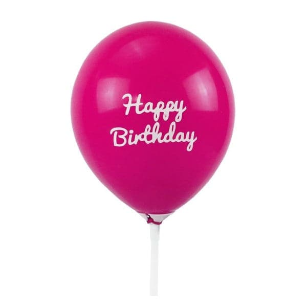 Pink Happy Birthday Balloon