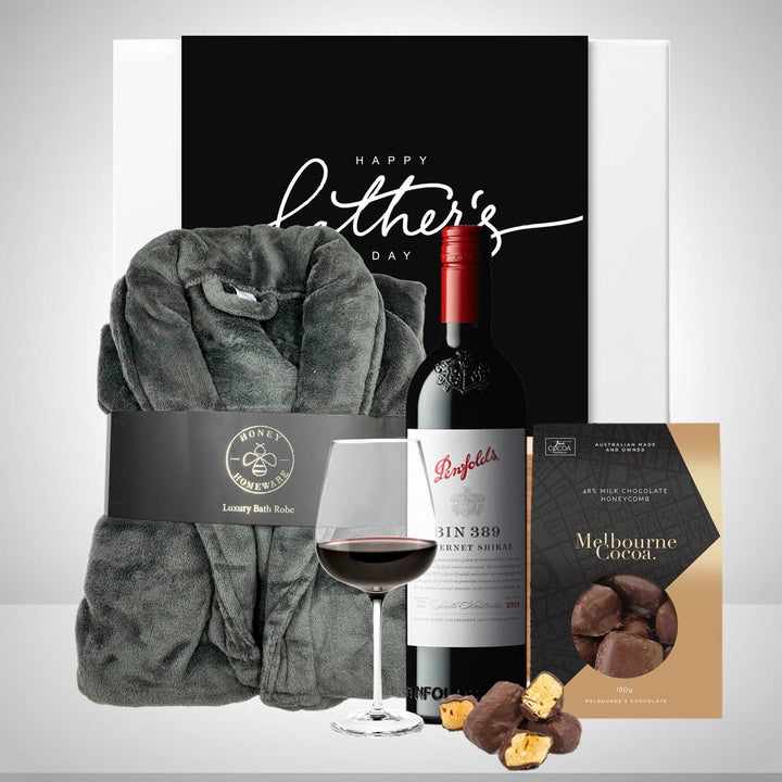 Dad's Luxury Robe & Cab Shiraz Hamper Thumbnail Image
