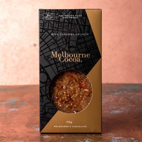 Melbourne Cocoa Milk Caramel Crunch 110g