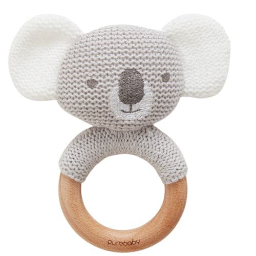 Pure Baby Koala Rattle Teether